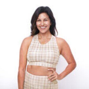 Senita plaid bra and leggings set XXL